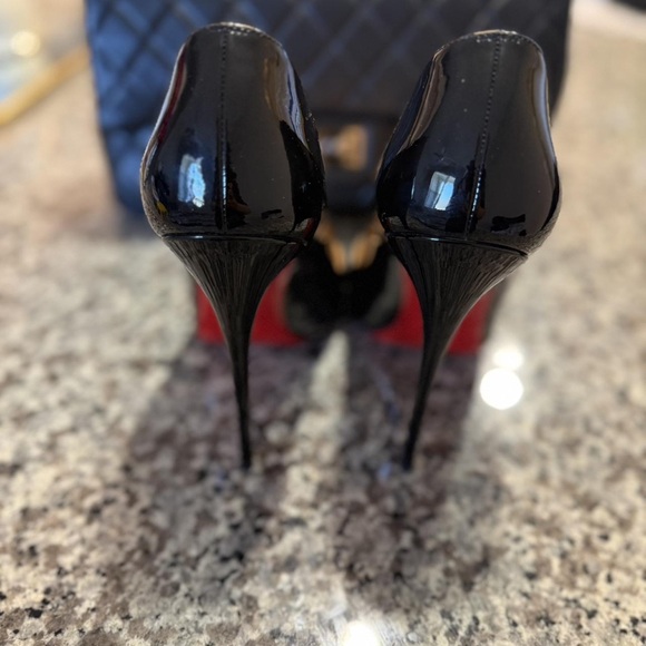 Christian Louboutin Black Patent Heels - Picture 3 of 4